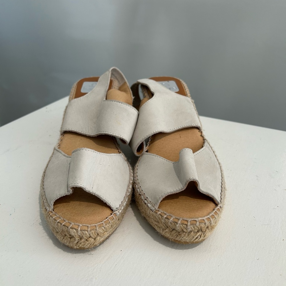 Women's Cream Espadrille Sandals